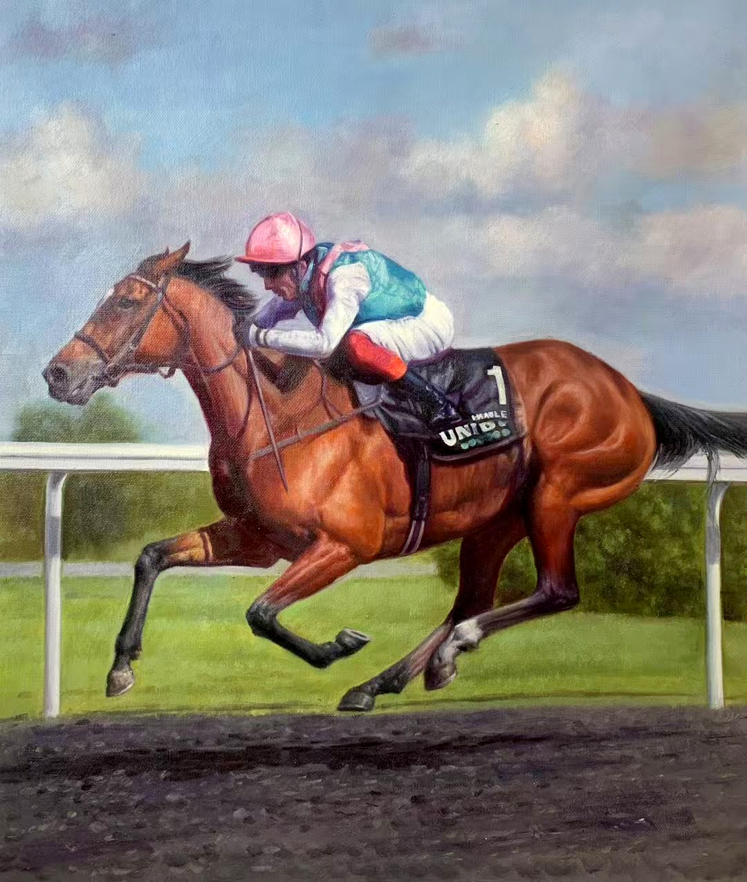 * Other photos and instructions may have been provided to the artist to alter the final painting result. This painting should not be contrued as the canonical work of this artist.